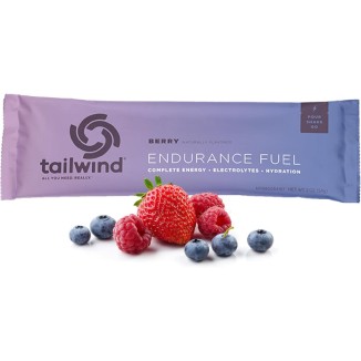 Tailwind Nutrition Endurance Fuel, Sports Drink Powder Single Serving with Electrolytes, Non-GMO, Free of Soy, Dairy, and Gluten, Vegan-Friendly, Berry, Pack of 12